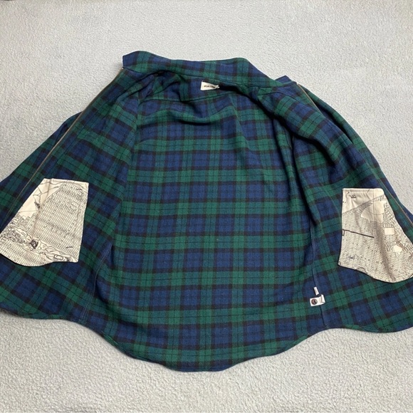 TAYLOR STITCH Jacket Mens 40 Coit Coat Blackwatch Tartan Plaid Blue Green - Picture 2 of 5